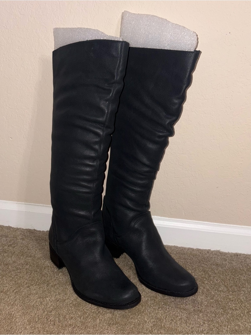 Over-the-Knee Black Riding Boots